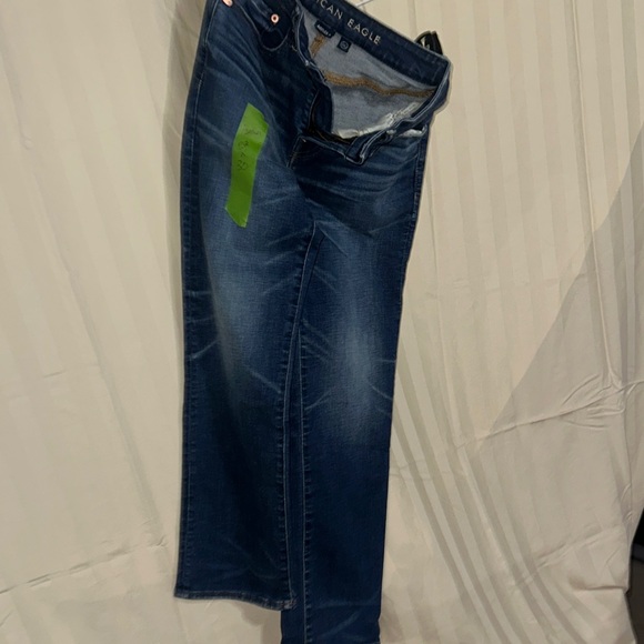 American Eagle Outfitters Men's Dark Blue Bootcut Jeans - Picture 5 of 8